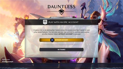 https //www.epicgames.com/activate dauntless - dauntless jogo